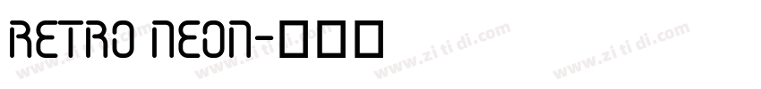 Retro Neon字体转换